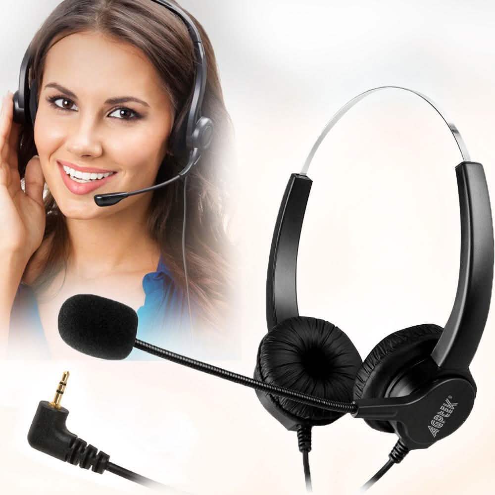 2.5mm Dual Headset for Cordless Phones