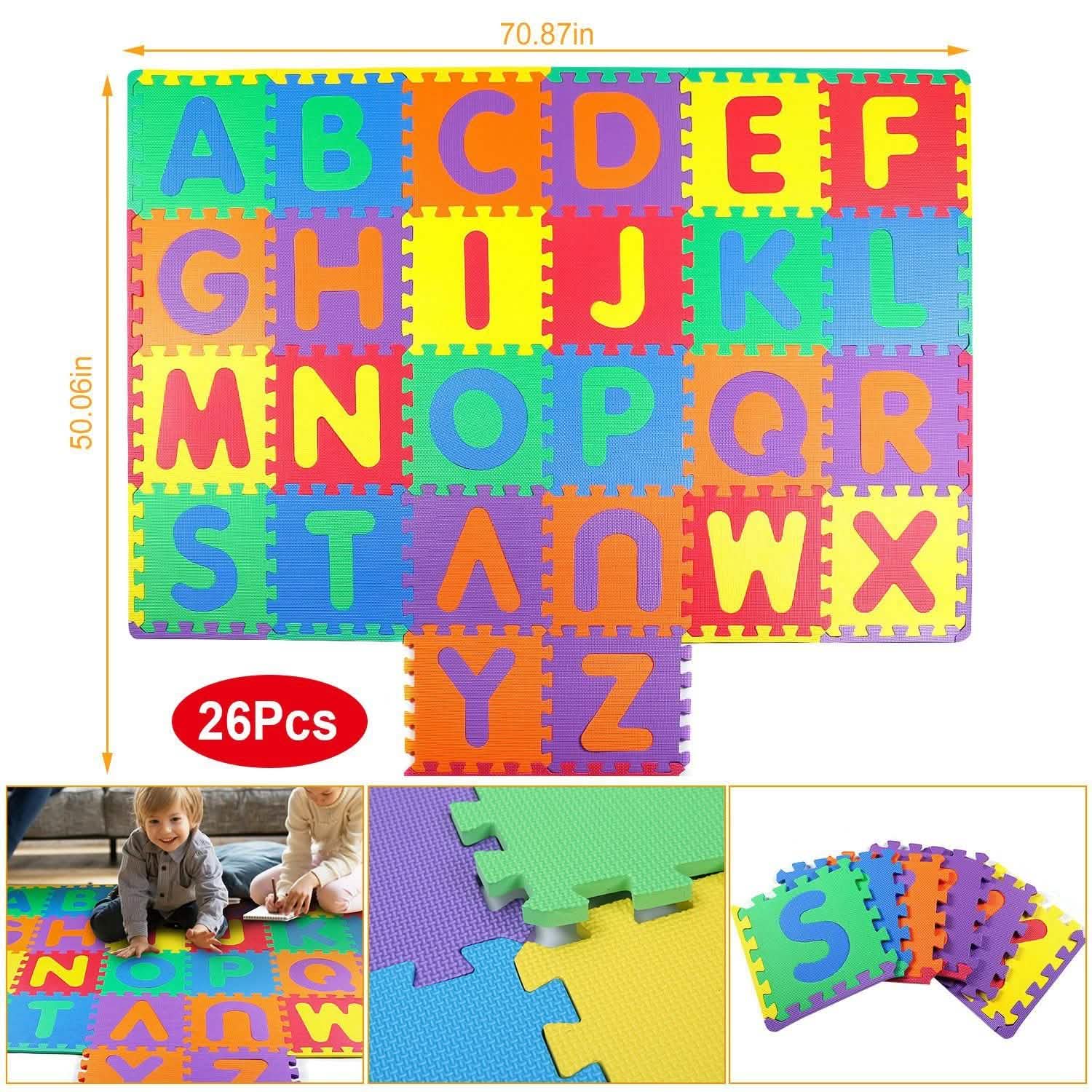 26-Piece: Kids Alphabet Play Mat For Infants Baby Toddlers