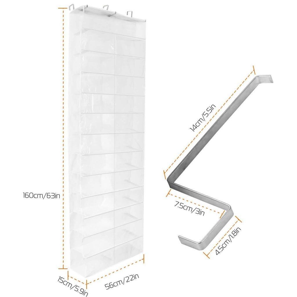 26 Pockets Over the Door Shoe Rack