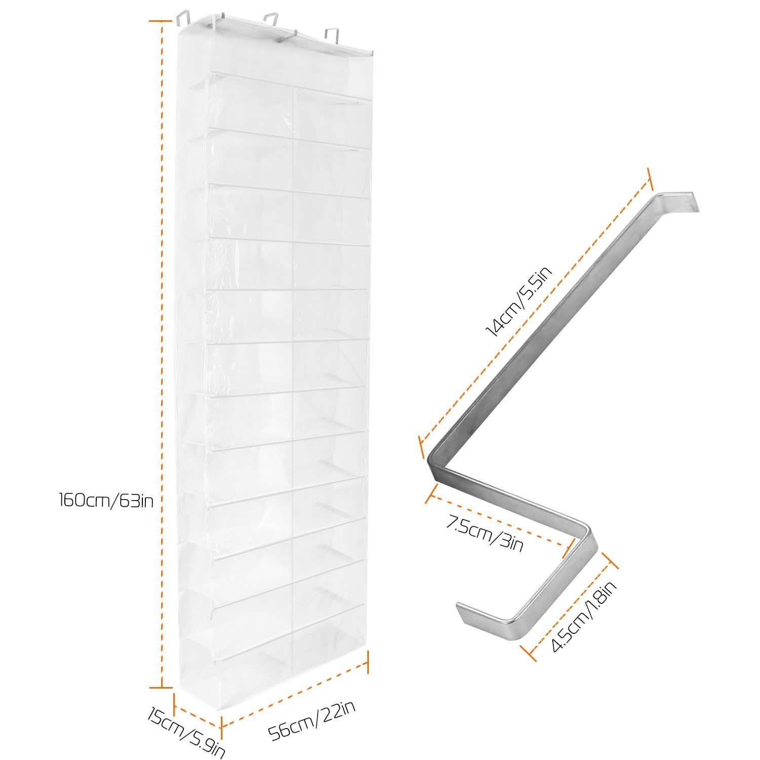 26 Pockets Over the Door Shoe Rack