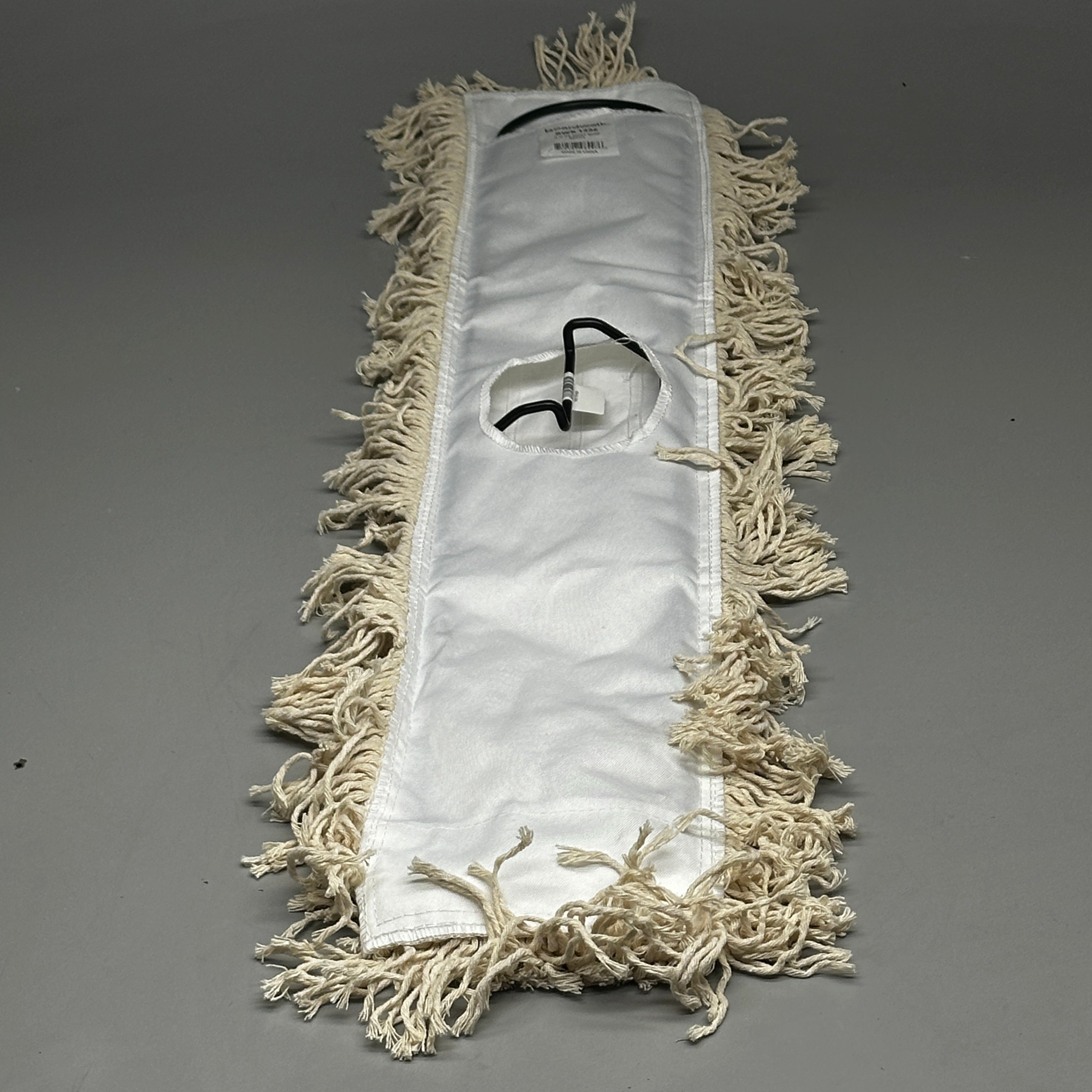 BOARDWALK Cotton Dry Mopping Kit White, Wood Color, Wood Material 63.5”L