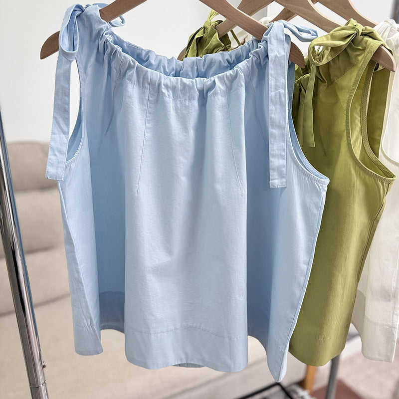 Stylish And Chic Doll-style Vest Shirt