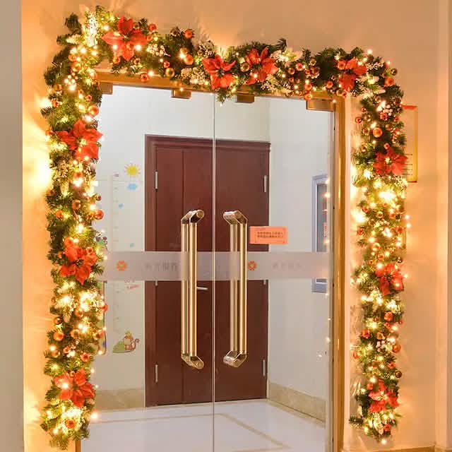 2.7 Meter Christmas Rattan Garland Decorative