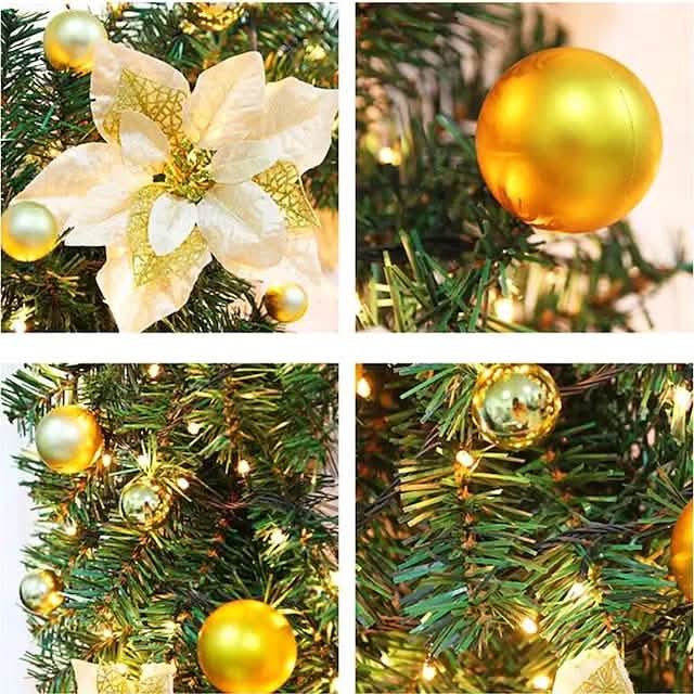 2.7 Meter Christmas Rattan Garland Decorative