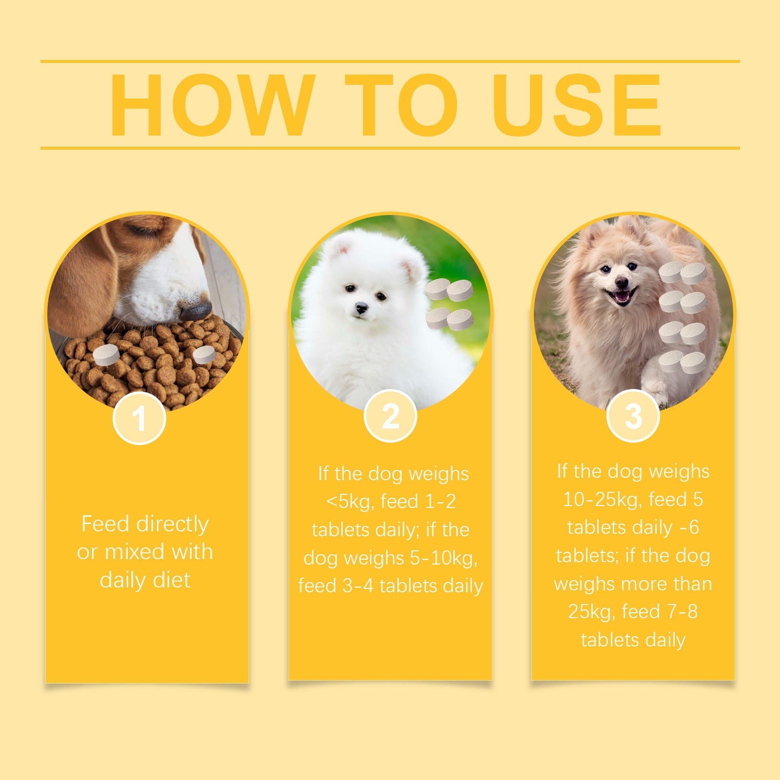 Dog Multi-Dimensional Fish Oil Tablet Pet Dog Hair Care Moisturize Skin Care Pet Health