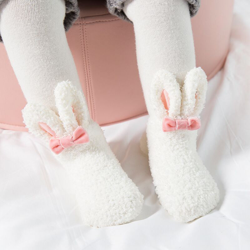 Autumn and winter coral velvet thickening plus velvet socks