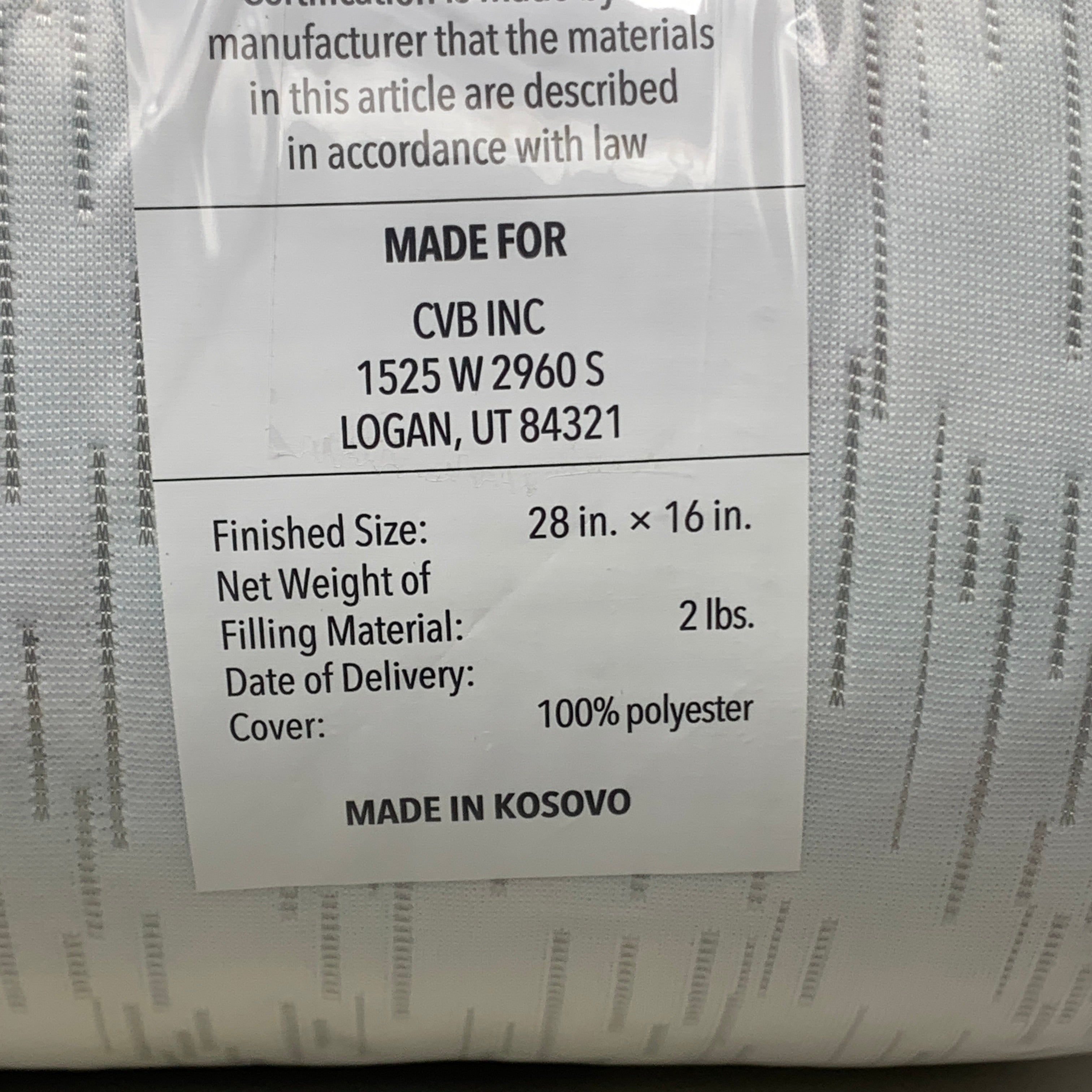 WEEKENDER Shredded Memory Foam Pillow 2pk Breathable Moldable Sz Queen