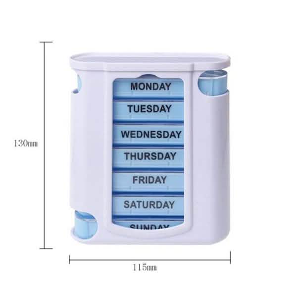 28 Grid Container Organizer Medicine Weekly Storage Pill 7 Day Tablet Sorter Box Case