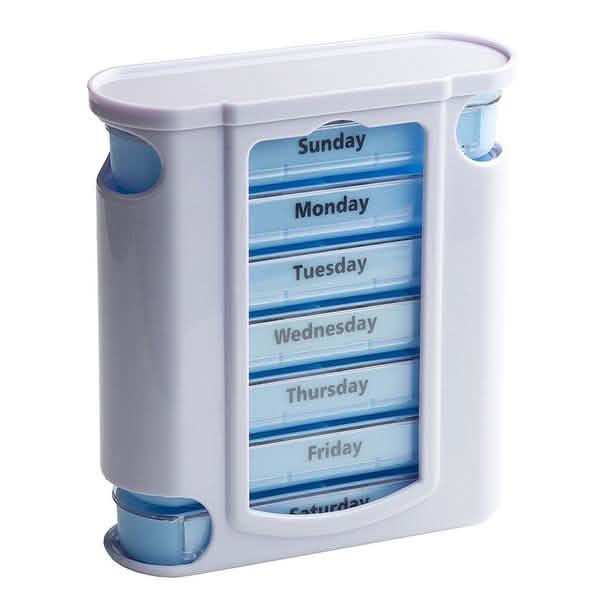 28 Grid Container Organizer Medicine Weekly Storage Pill 7 Day Tablet Sorter Box Case