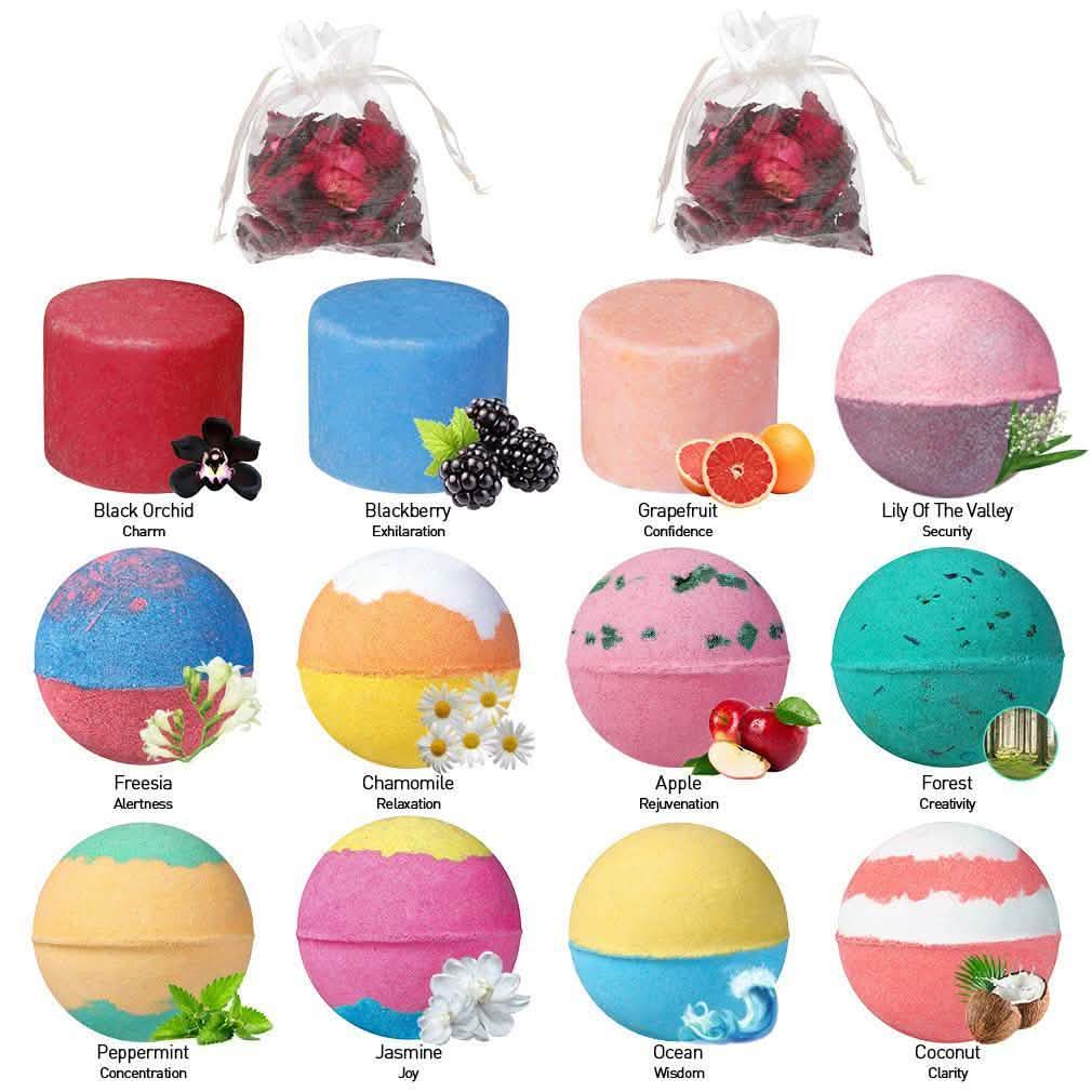 28-Piece: Bath Bombs and Bubble Bars Set