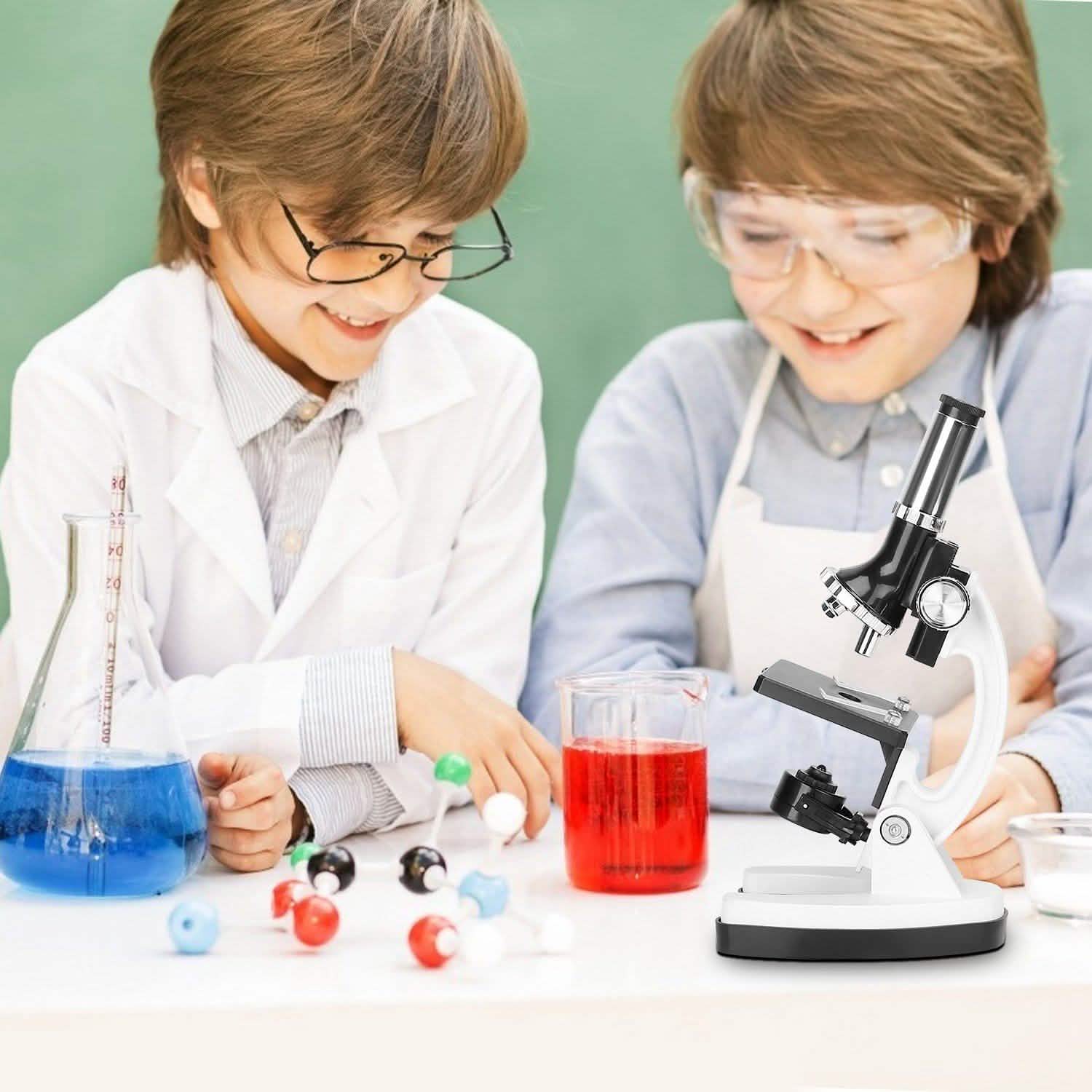 28-Pieces: Kid Microscope Set Experimental Observation Monocular