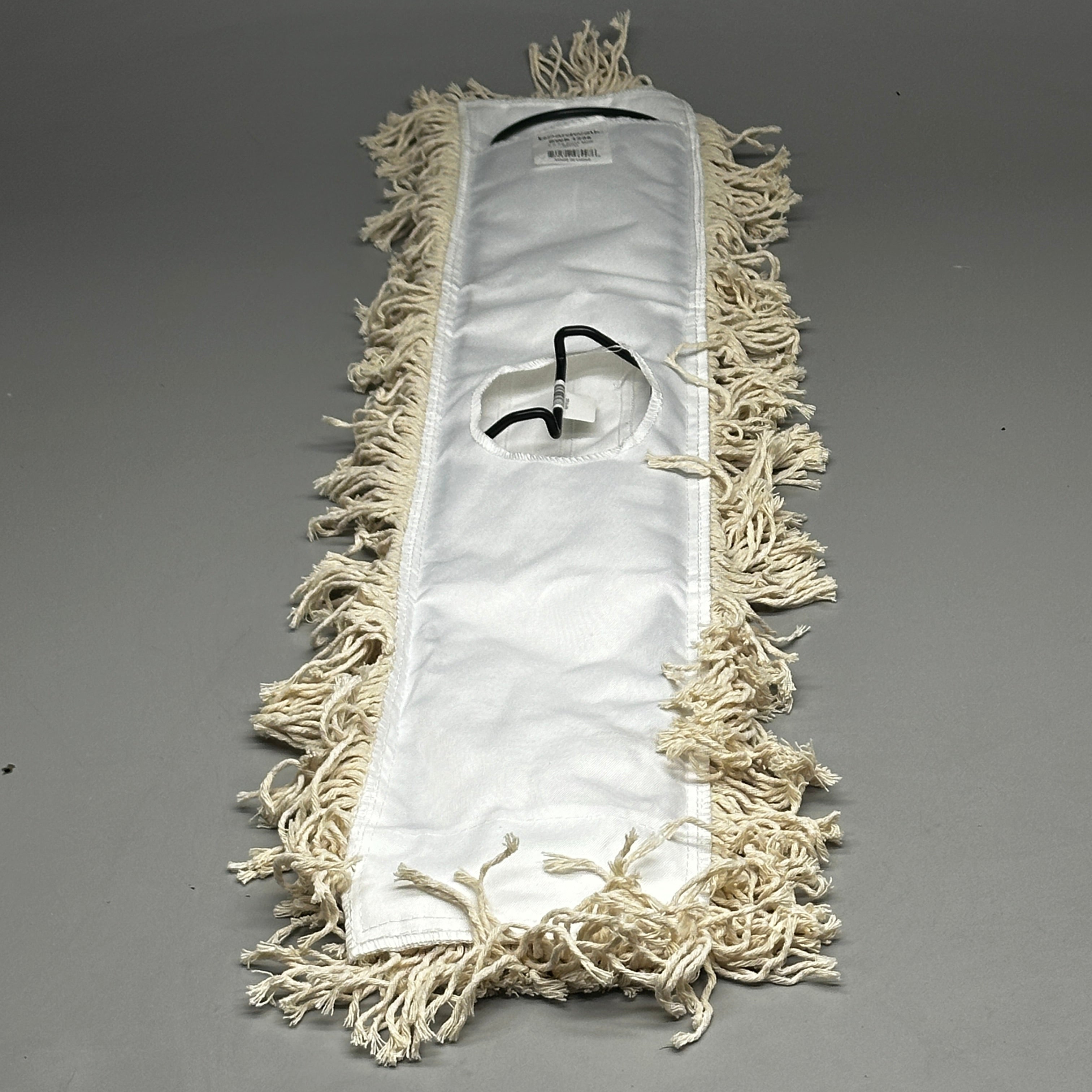 BOARDWALK Cotton Dry Mopping Kit White, Wood Color, Wood Material 63.5”L