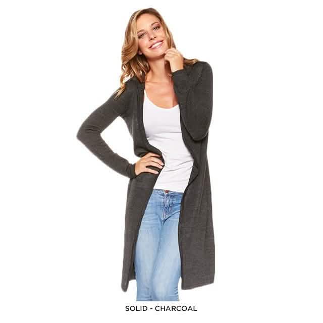 Stylish Long Hooded Cardigan - Assorted Colors