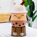 Simulation Milk Tea Cup Cute Expression Pillow Plush Toys