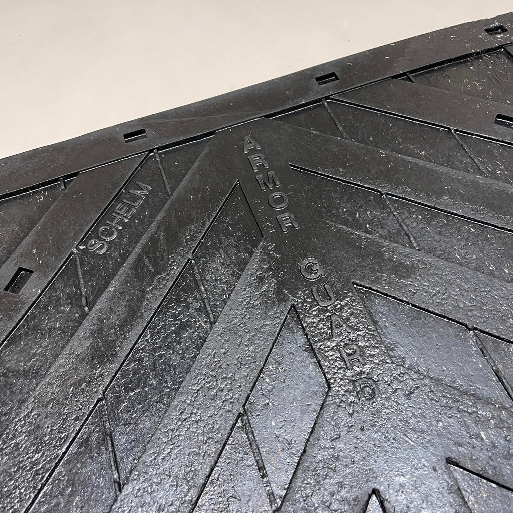 GLOBETECH 2-PACK! Rubber Mud Flaps 1/2" Thick x 24" W x 36" L Black 2436CD (New)