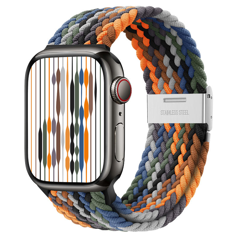 Creative Nylon Loop Elastic Woven Watch Strap