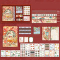 Ancient Style Hand Book Tape Stickers Sticky Notes Gift Box