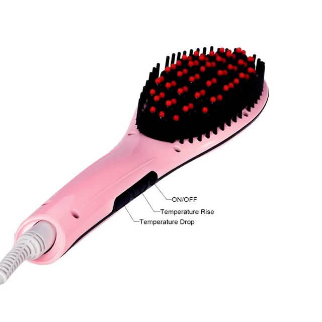 Detangling Hair Straightener Brush - Assorted Colors