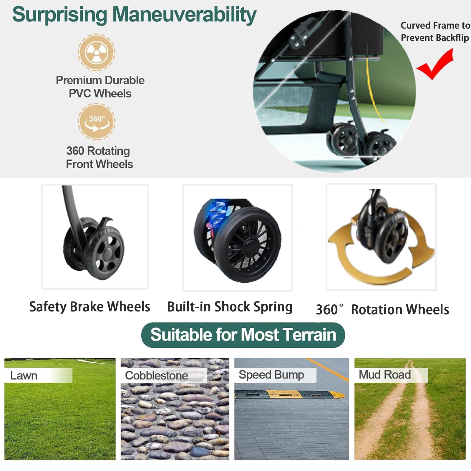2-in-1 folding dog cart, pet folding cart, four-wheel dog/cat cart, waterproof pad, car seat, sun visor