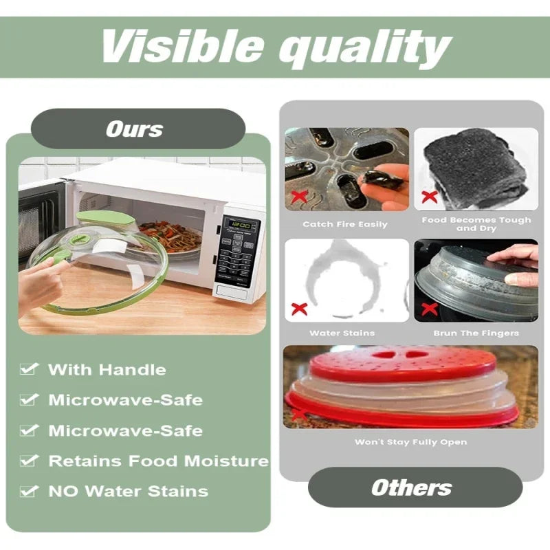 Microwave anti splash cover heat-resistant food heating cover food preservation cover oil proof cover