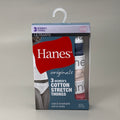 HANES 3 PACK!! Originals Women's Breathable Cotton Stretch Thongs Underwear Sz 6/M Blue/Buff/Pink 45OUBT