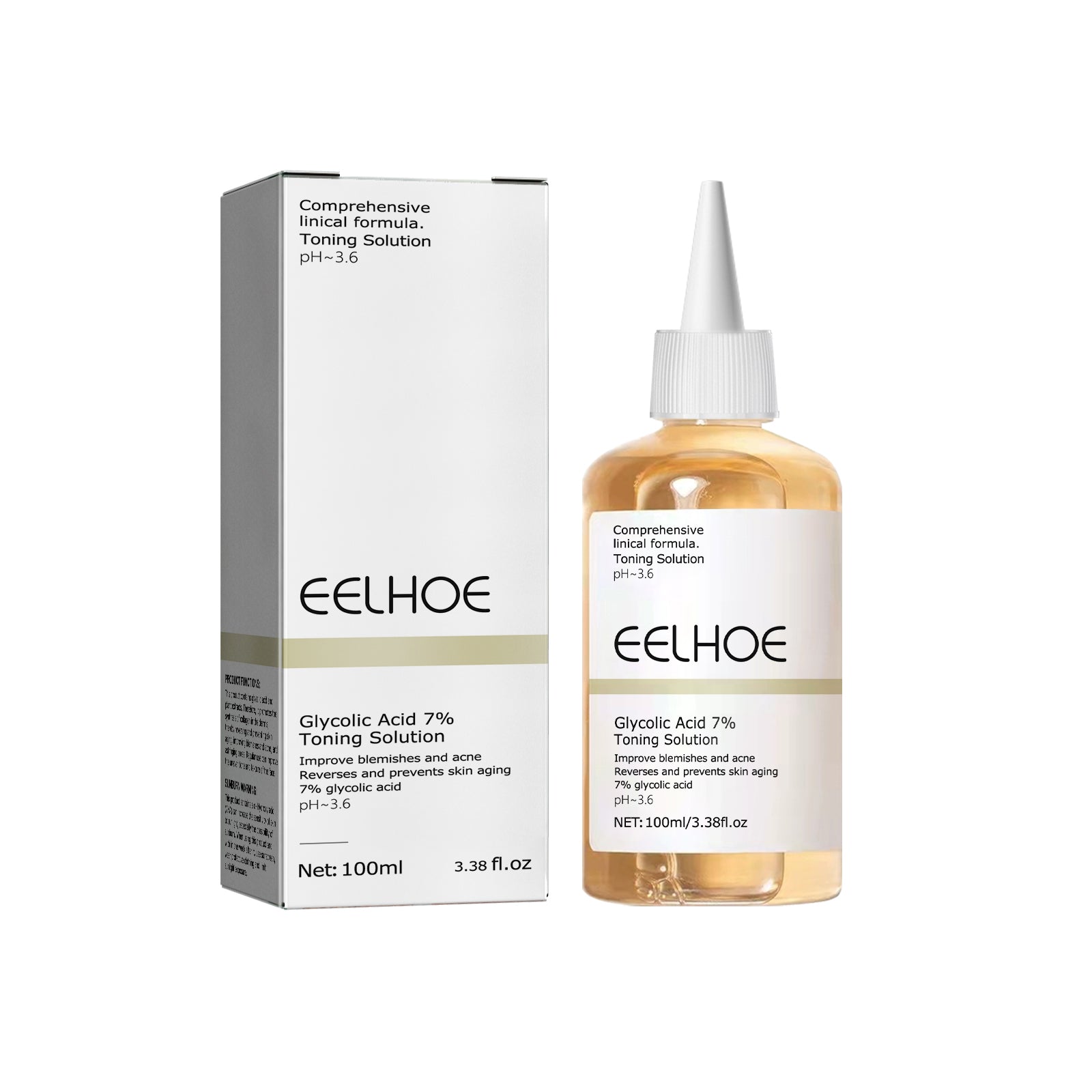 Glycolic Acid 7% Toner, Remove Acne Lighten Acne Repair Acne Mark Moisturize Skin Toner