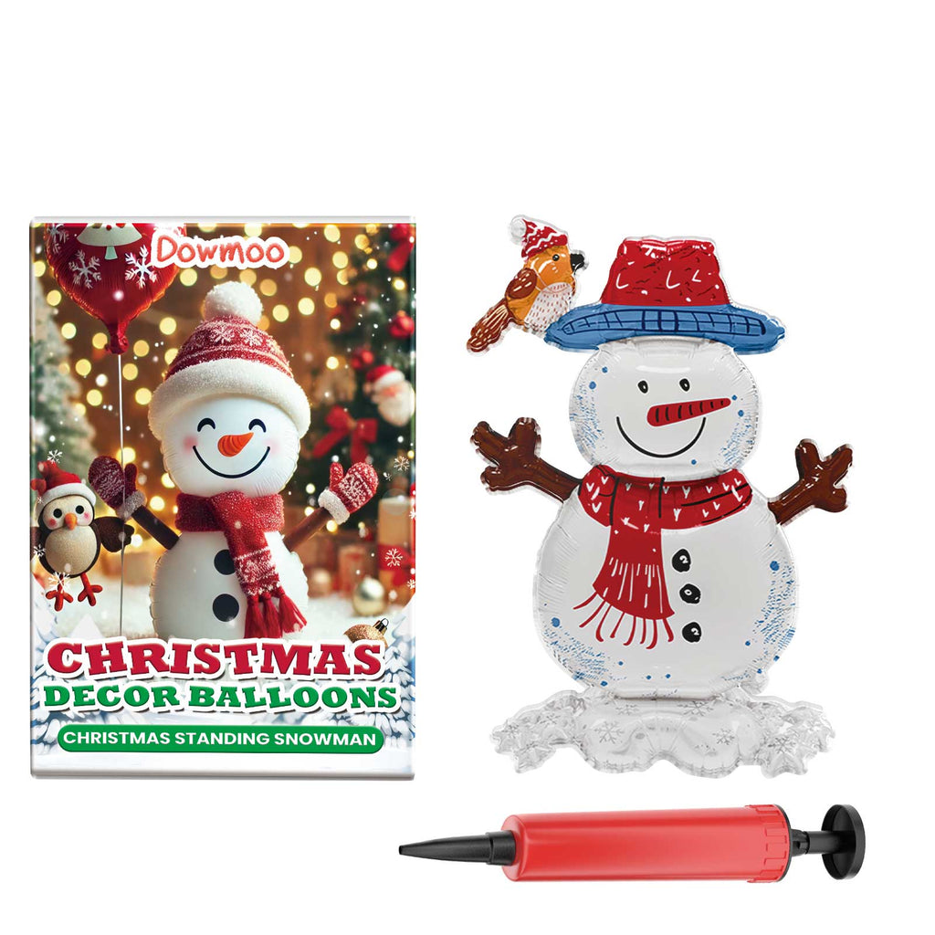 Christmas Balloons Balloon Standing Santa Claus Reindeer Christmas Tree Event Atmosphere Arrangement