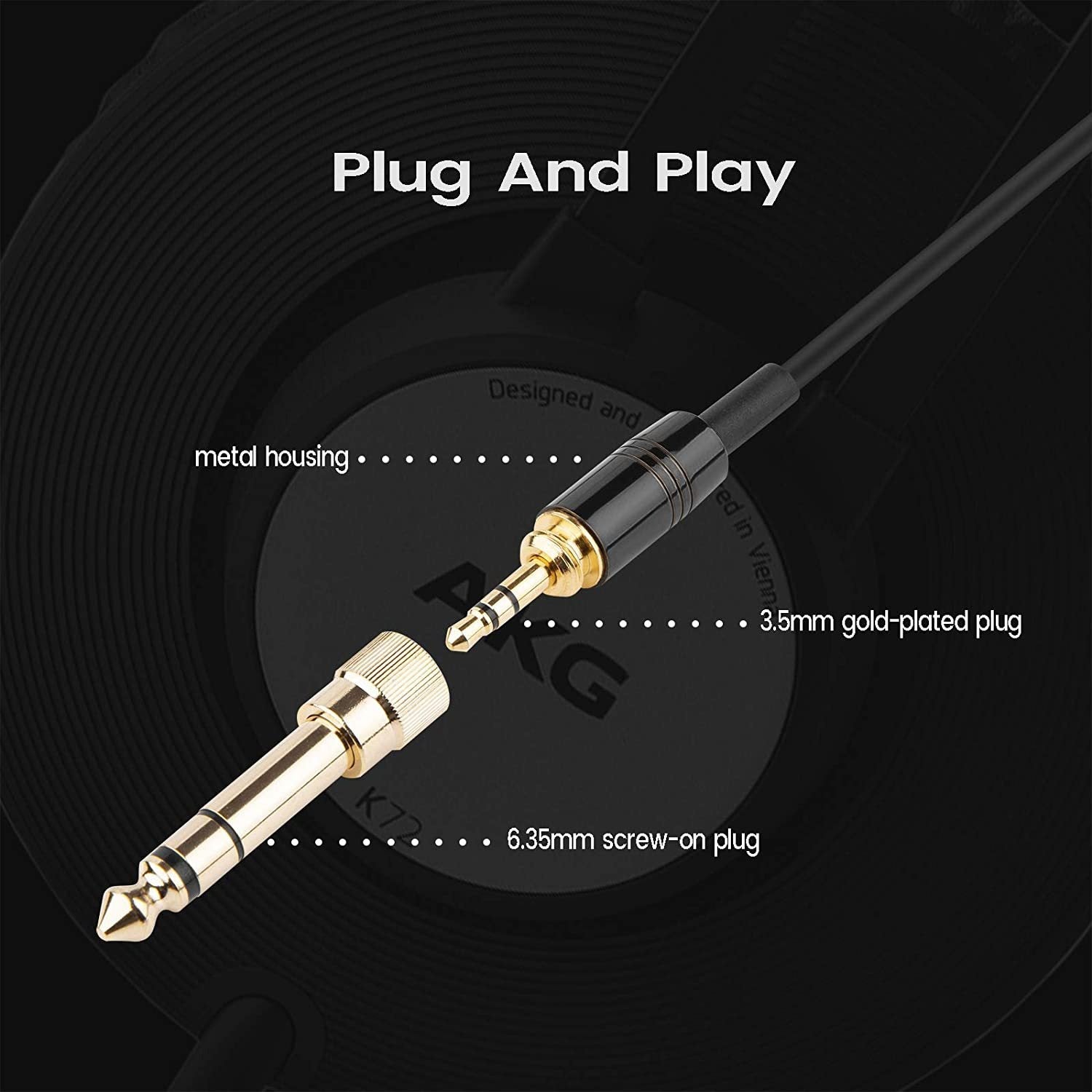 Used for K240 K141 K271 K702 K712 181 Mini Canon Headphone Spring Earphone Cable