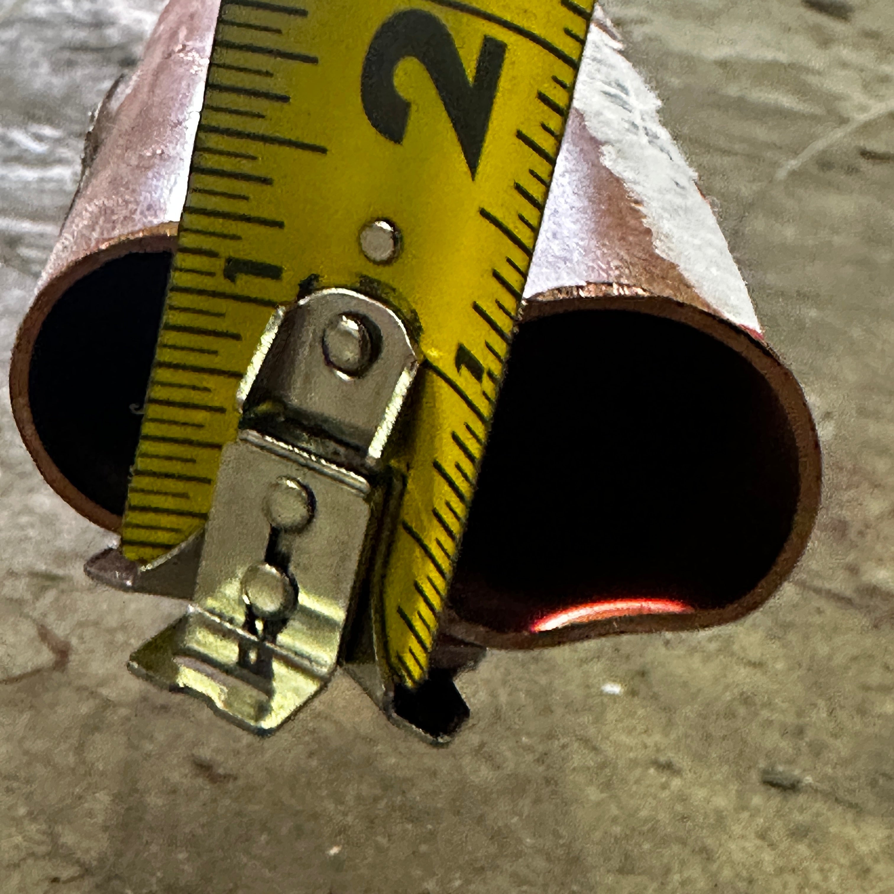 COPPER PIPES 2PK 1"x120.5" Copper Finish (The pipes are bent on the ends.)
