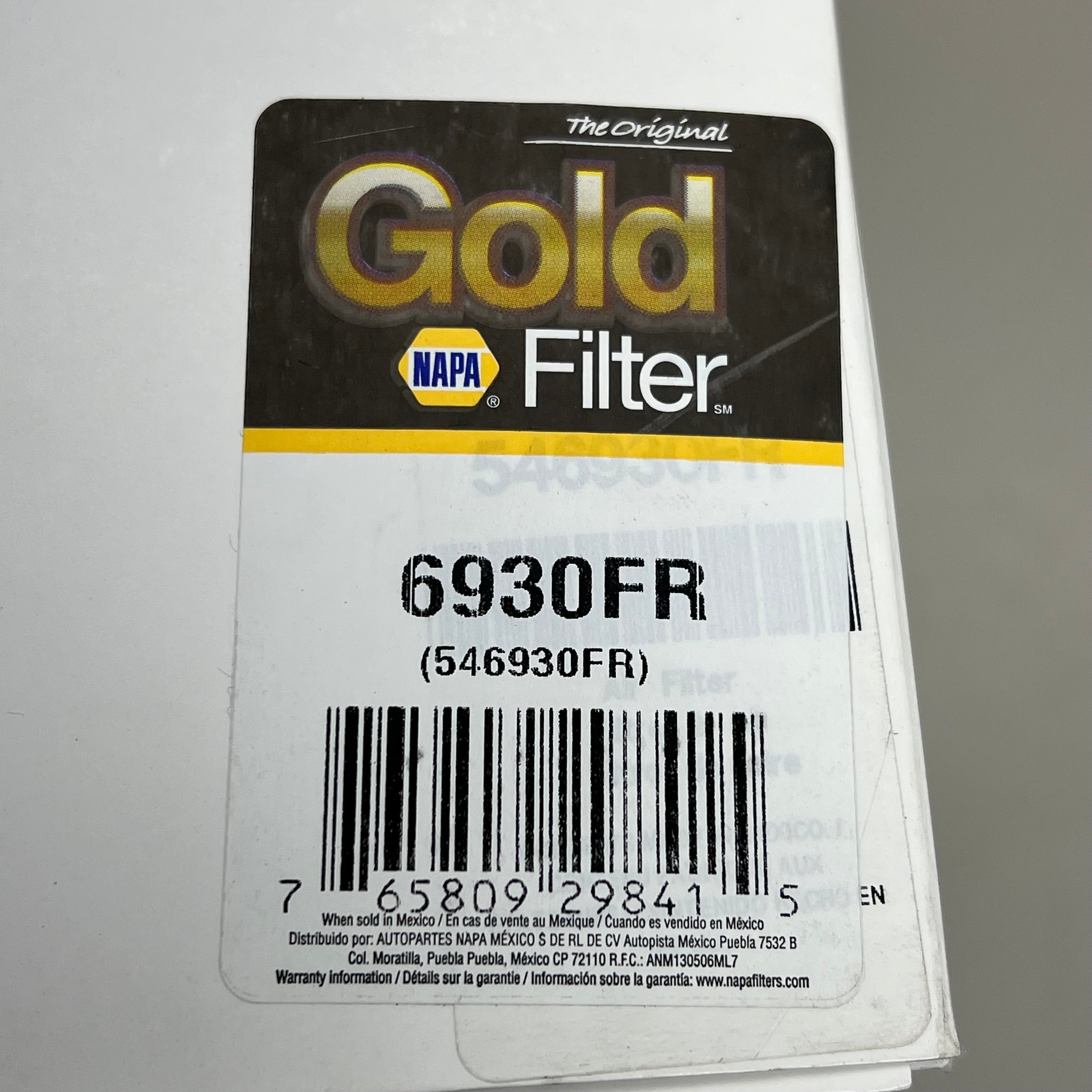 NAPA The Original Gold Air Filter Cellulose Filter Media Material FIL 6930FR