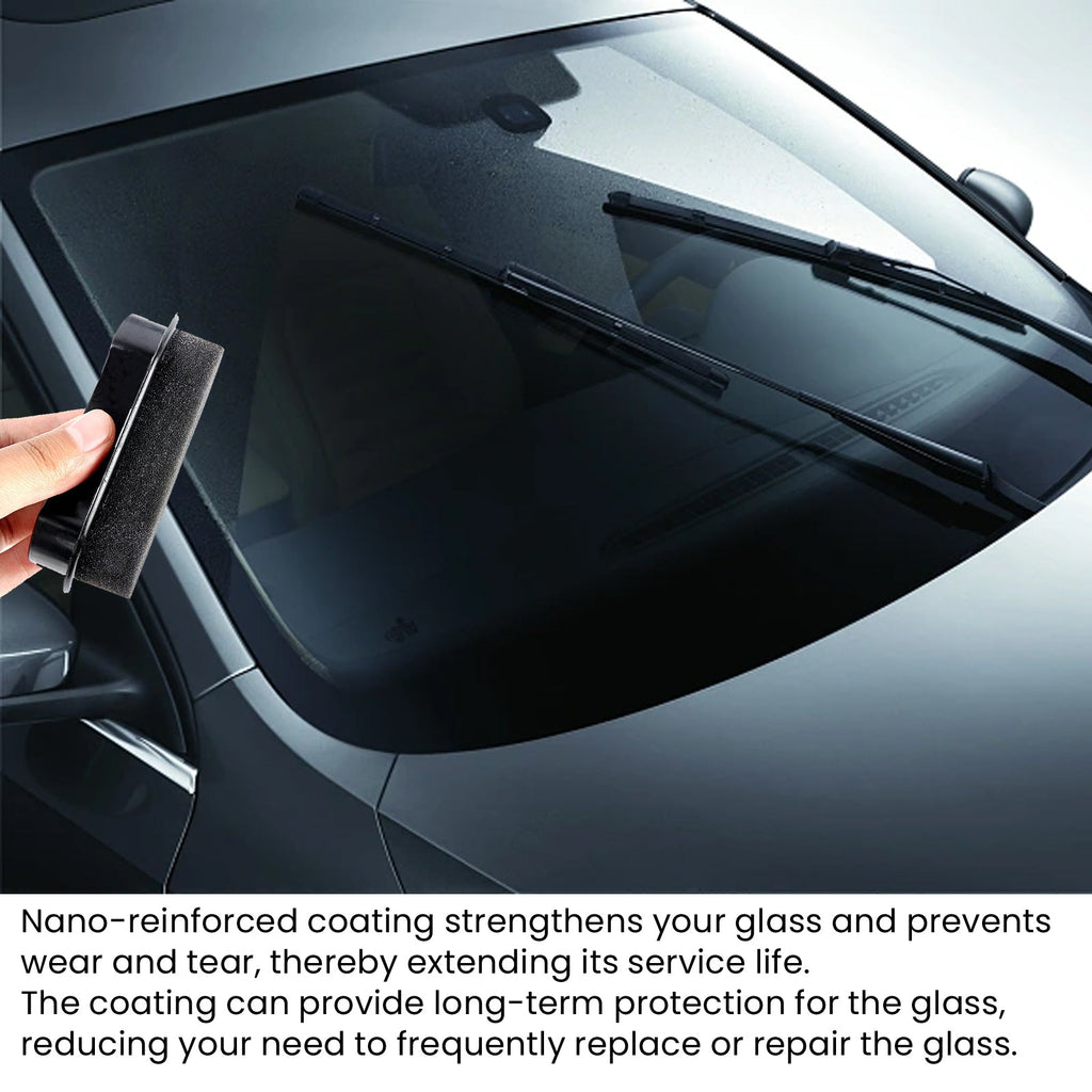 Car Sponge Wipe, Windshield Drain Window Brightening Portable Reinforced Glass Cleaning Sponge