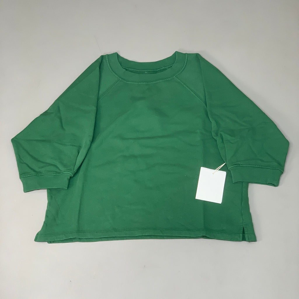 ETICA Fleur Raglan Sweat Top W/ Pintuck Sleeve Juniper Size Small EW174412