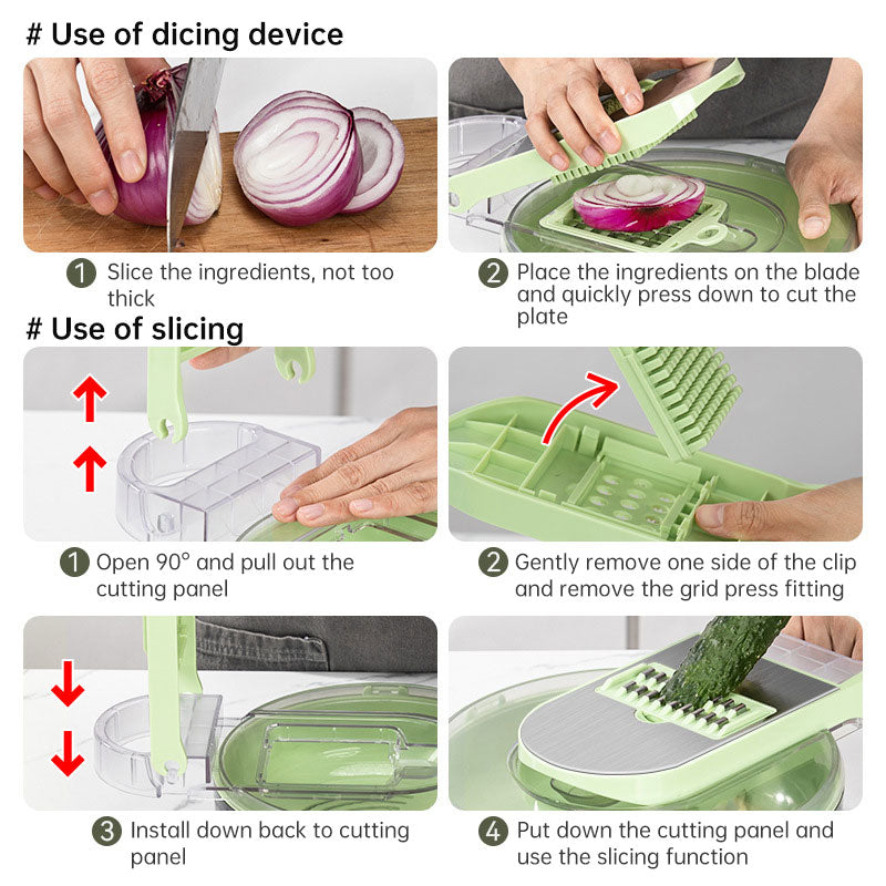 Multifunctional vegetable cutter household kitchen wiper shredder potato shredder radish shredder grater vegetable cutter