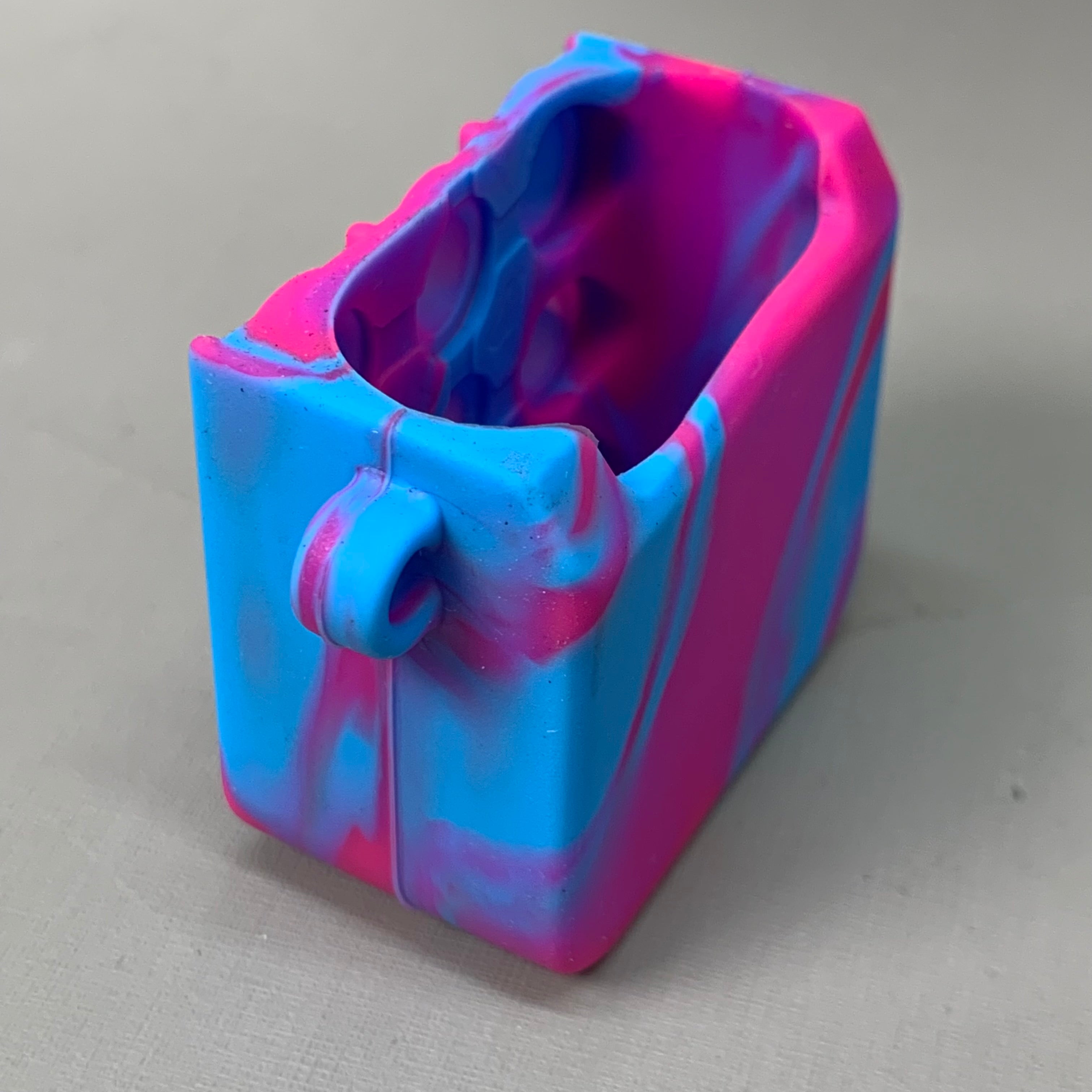 BEST WHOLESALE 2-PACK! Wireless Headphone Bubble Popping Case 2.5" x 2" Blue/Pink