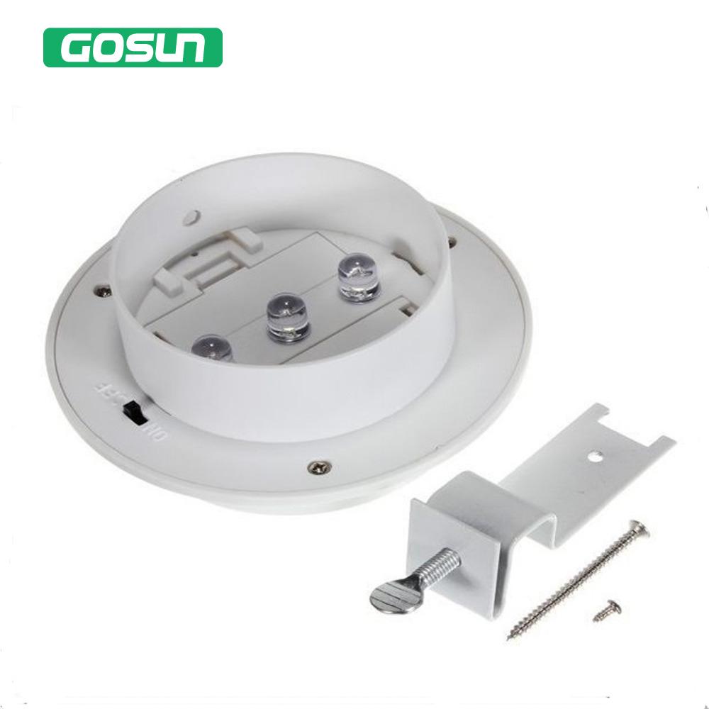 3 leds light sensor control Solar Powered Fence Gutter Solar Lights, Outdoor Security Solar Lamps
