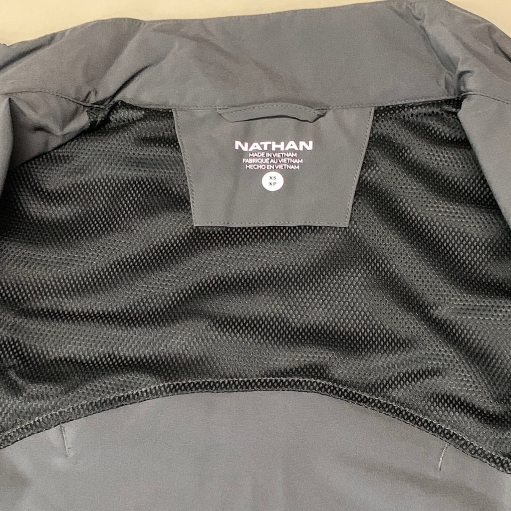 NATHAN Vamos Track Jacket Women's Sz XS Dark Charcoal NS50040-80078-XS (New)