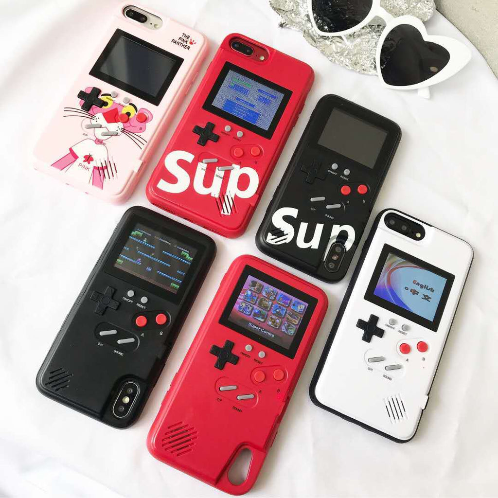 Color Screen Game Console Is Applicable To Huawei iPhone 12pro Apple 13 Phone Case Xsmax Phone Case XR 678p Cover