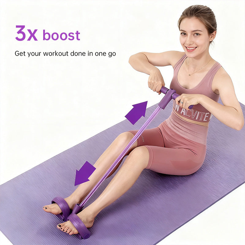 6-in-1 Multifunctional Resistance Band Set for Full Body Workout