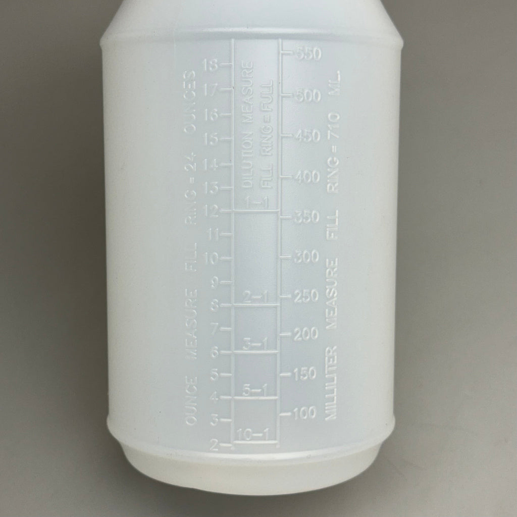 24PK Plastic Spray Bottle 24oz 8.25" White
