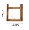 Heart-Shaped Glass Vase with Wooden Stand – stylish and elegant!