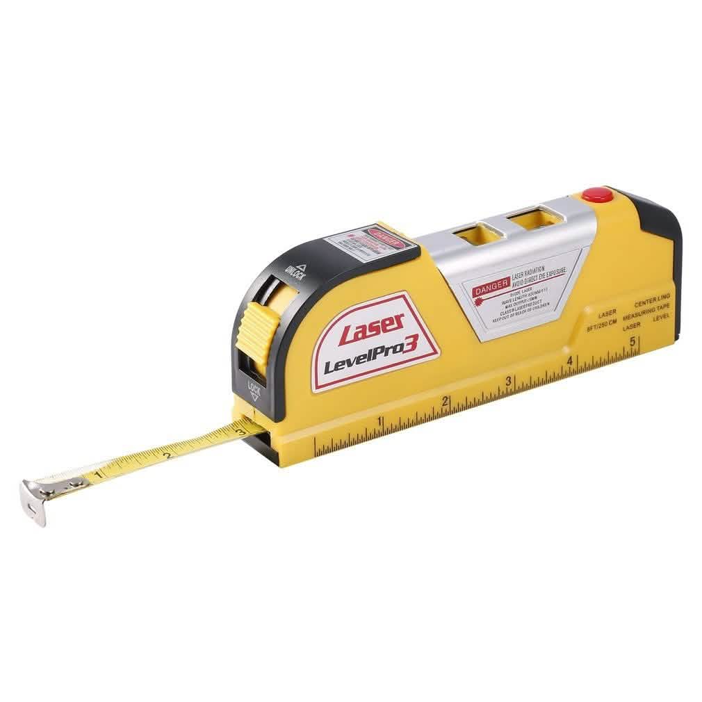 Measuring Tape with Horizontal Laser Line