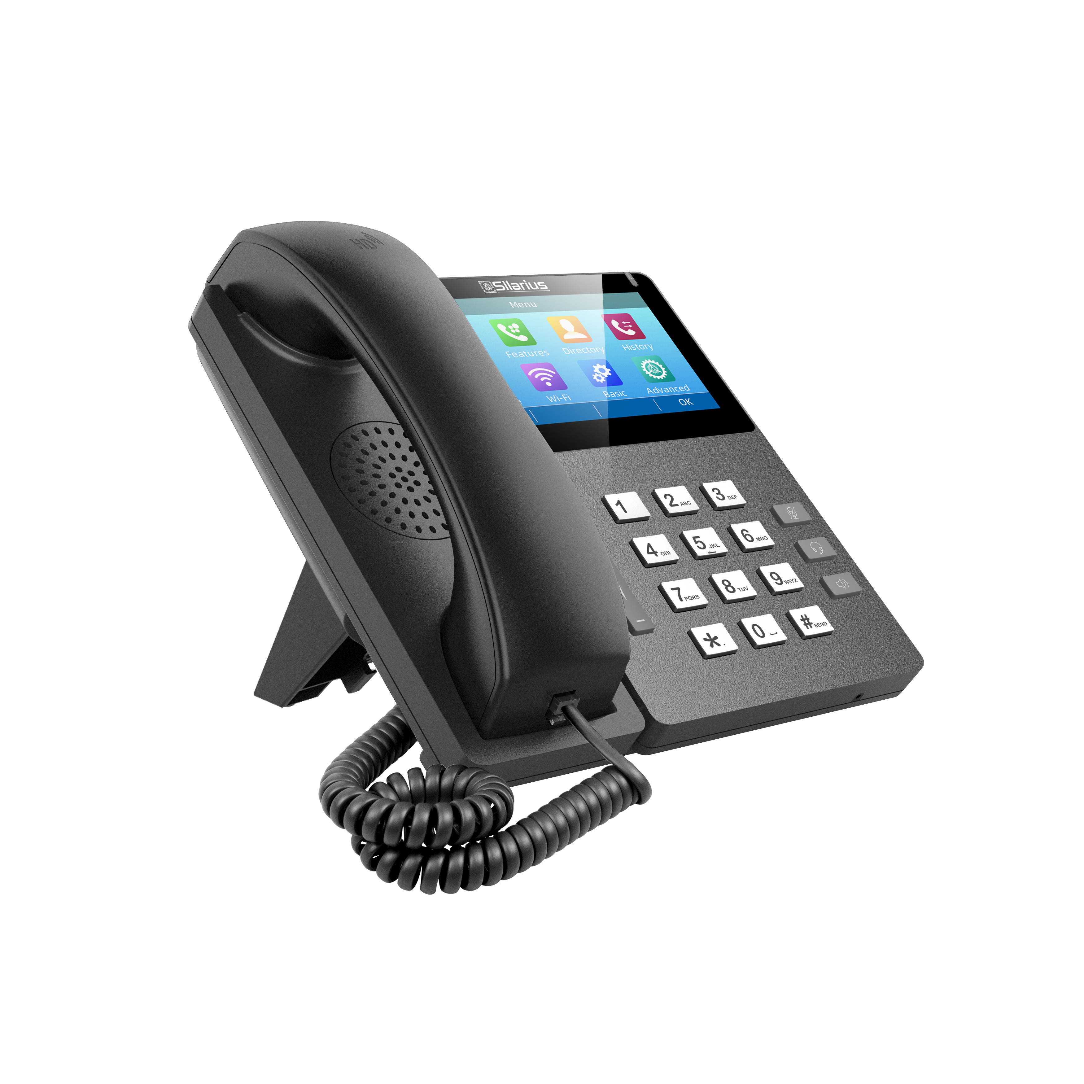 Silarius SILETIPP10SPWB Elite Touch Screen SIP IP Phone