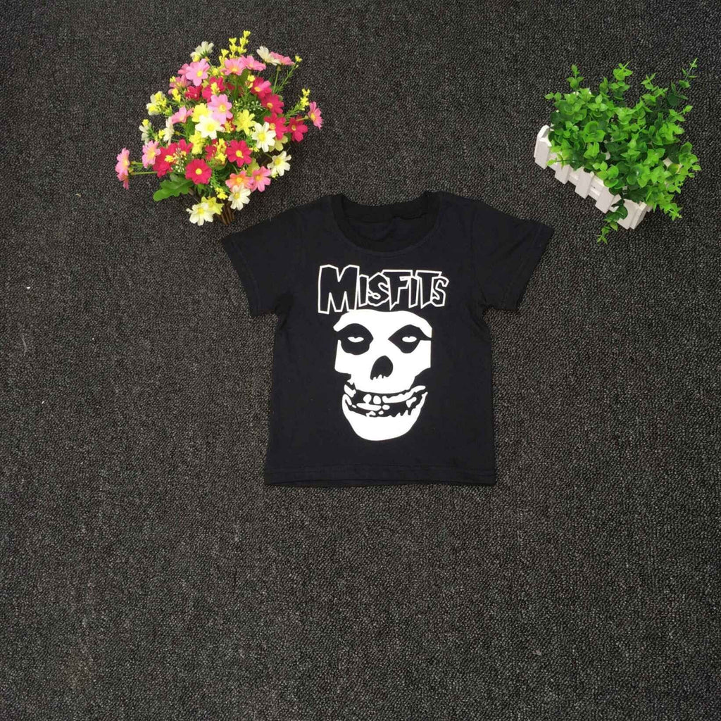 Infant Children's Suit Skull Cotton Children Short Sleeve Blouse And Pants