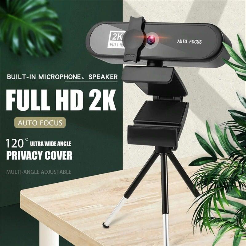 2K 4K Conference Webcam Autofocus USB Web Camera Laptop Desktop For Office Meeting Home With Mic 1080P HD Webcam For Video Conferencing Recording and Streaming