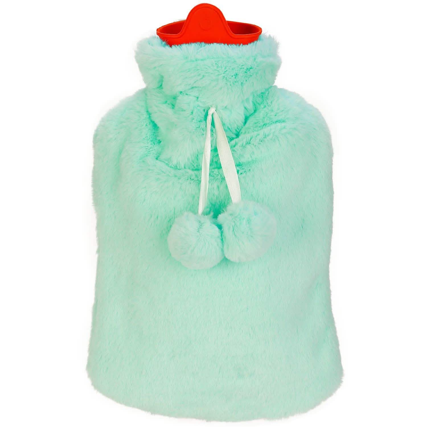 2L Hot Water Bottle with Plush Cover
