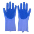 2PCS Cleaning Sponge Gloves Multifunction Silicone Cleaning Magic Gloves Dish Washing Gloves For Kitchen Household Plate Washing  Reusable Cleaning Gloves For Housework