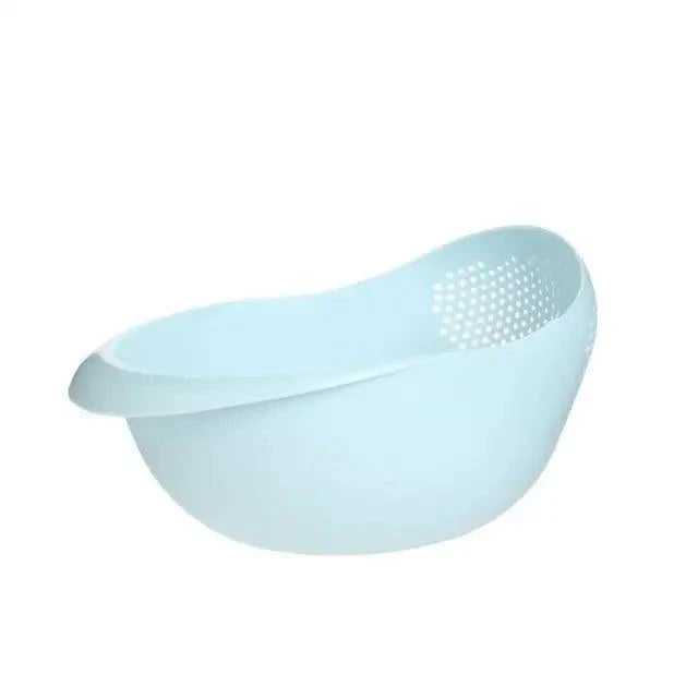 2PCS Nordic Food Grade Plastic Rice Beans Peas Washing Filter Strainer Basket Sieve Drainer Cleaning Gadget Food Grade Plastic Rice Beans Peas Washing Filter Strainer Basket Sieve Drainer Cleaning Gadget Kitchen Accessories
