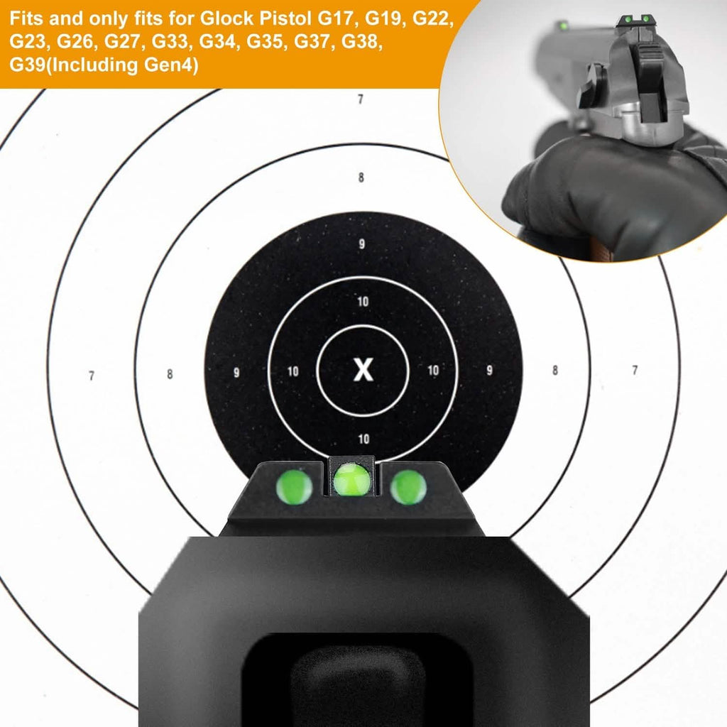 3-Dot Green Gun Night Sight Set
