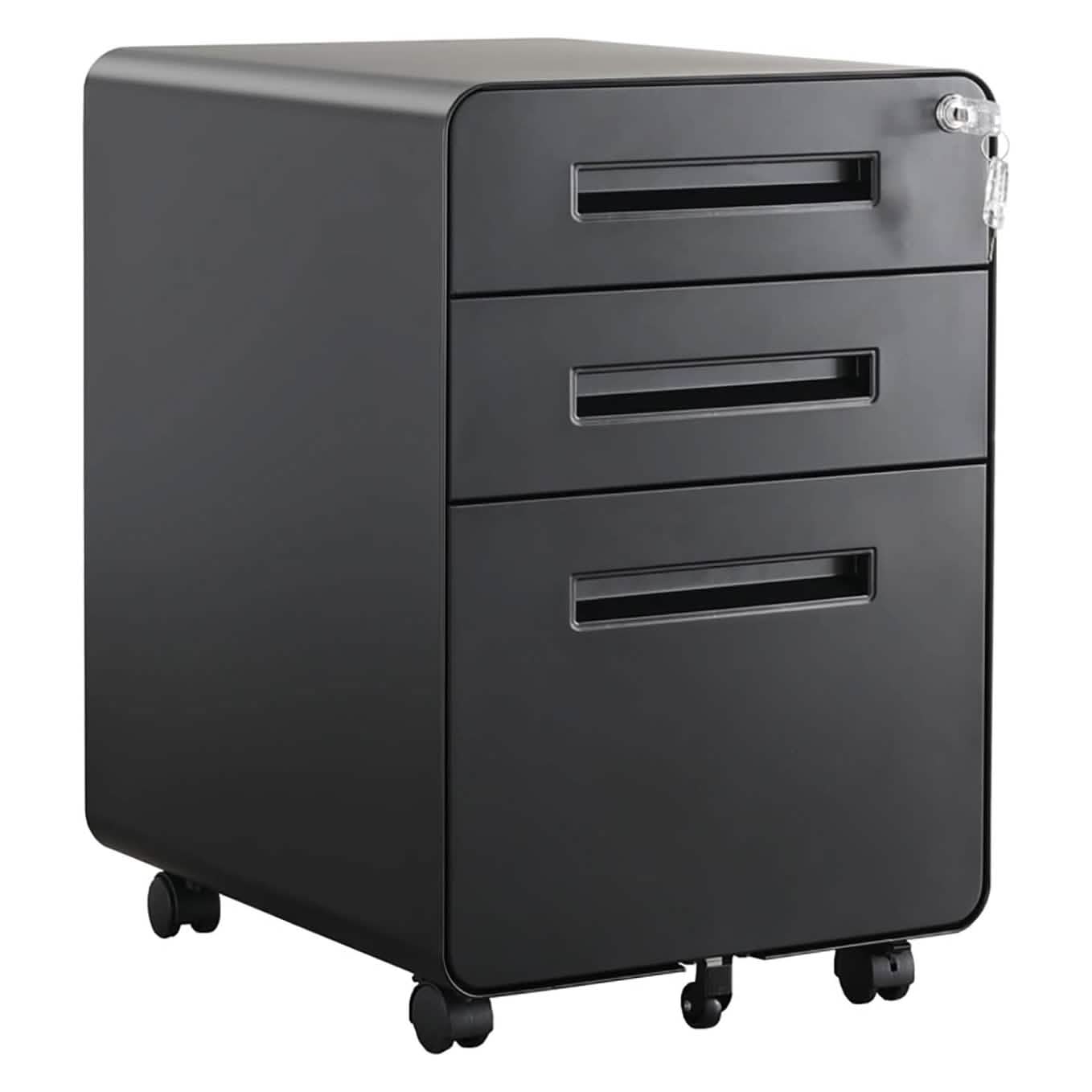 3 Drawer Rolling File Cabinet