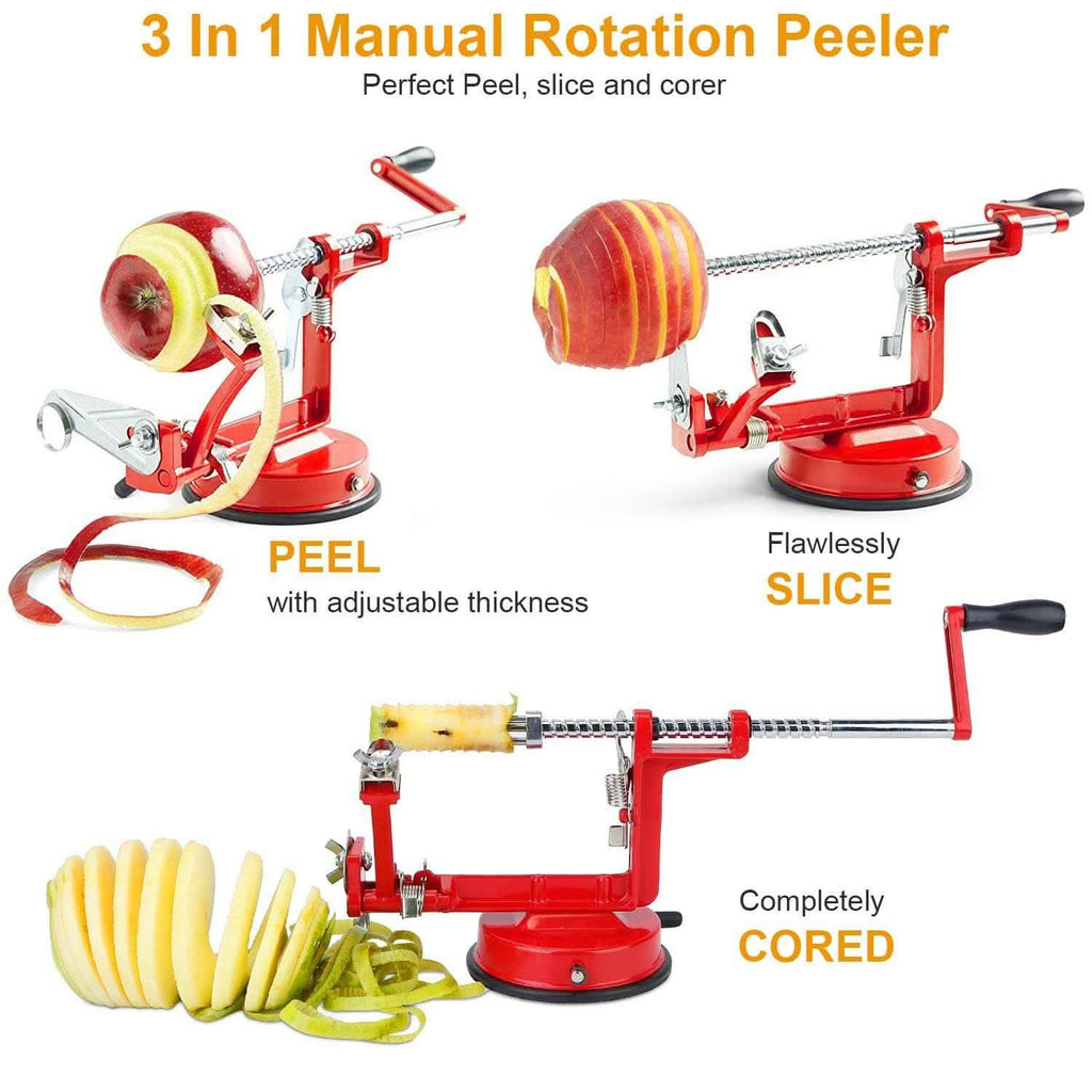 3-in-1 Apple Peeler Manual Rotation